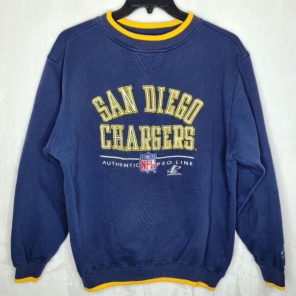 Vintage San Diego Chargers Embroidered Pro Line Crew Neck Sweater Size XL - Picture 1 of 10